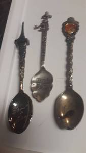 lot 984 image: Trio of Collectors Spoons