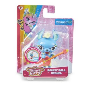 lot 996 image: Rainbow Butterfly Unicorn Kitty Miguel with Guitar Figure Set