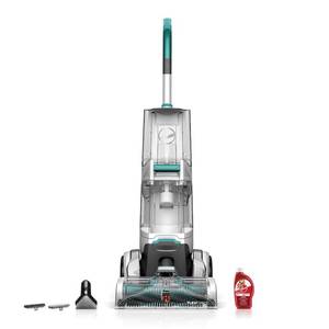 lot 2327 image: Hoover Smartwash Automatic Carpet Cleaner, Turquoise, Model Number FH52000