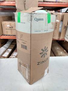 lot 2335 image: LINENSPA 3 Inch Gel Infused Memory Foam Mattress Topper - Queen Size