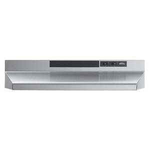 lot 2360 image: Broan F403004 30-Inch Two-Speed 4-Way Convertible Range Hood, Stainless Steel