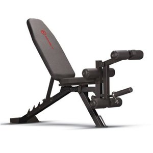 lot 2379 image: Marcy Adjustable 6 Position Utility Bench with Leg Developer and High Density Foam Padding SB-350