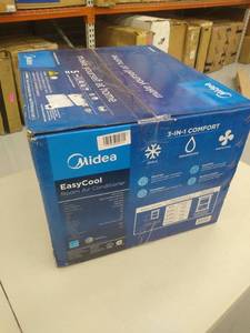 lot 2386 image: MIDEA EasyCool Window Air Conditioner - Cooling, Dehumidifier, Fan with remote control - 8,000 BTU, Rooms up to 350 Sq. Ft. (MAW08R1BWT Model)
