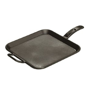 lot 2427 image: Lodge Pro-Logic 12 Inch Square Cast Iron Griddle. Pre-Seasoned Grill Pan with Dual Handles