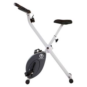 lot 2459 image: Marcy Foldable Exercise Bike with Adjustable Resistance for Cardio Workout and Strength Training NS-652