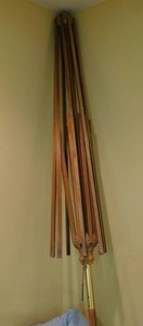 lot 8116 image: Wooden Frame for Patio Umbrella