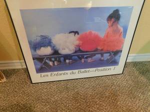lot 8084 image: Framed Ballet Poster