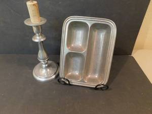 lot 8100 image: Pewter Items