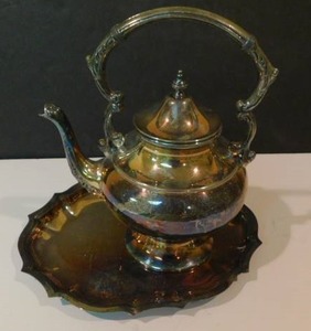 lot 8103 image: Small Silver Pitcher & Serving Tray