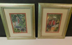 lot 8136 image: Framed Pictures (2 ea)
