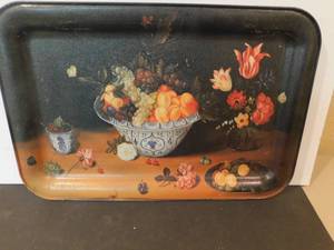 lot 8134 image: Handpainted Serving Tray
