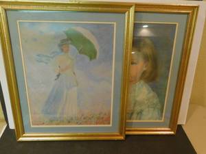 lot 8132 image: Vintage Watercolor Reproductions