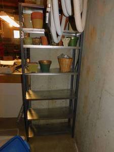 lot 9938 image: 6 Ft Metal Shelving Unit