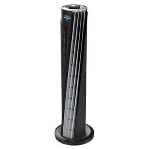 lot 75369 image: Vornado 29 143 Whole Room Air Circulator Tower Fan with Remote Black
