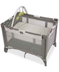 lot 75377 image: Graco Pack and Play On the Go Playard  Includes Full-Size Infant Bassinet, Push Button Compact Fold, Pasadena
