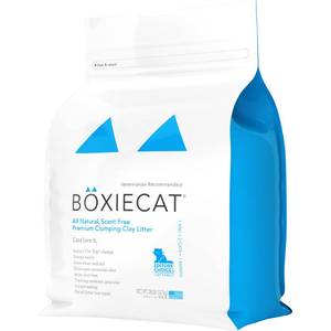 lot 75378 image: Boxiecat All Natural, Scent Free, Premium Clumping Clay Litter, 28 lb.