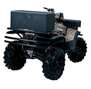 lot 75386 image: LundTradesman 288271BK 32-Inch Aluminum ATV Storage Box, Diamond Plated, Black