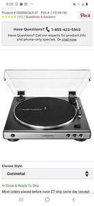 lot 75410 image: Audio-Technica - Stereo Turntable - Black