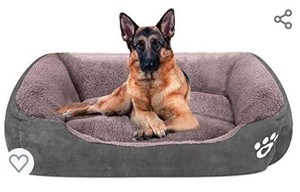 lot 75411 image: CLOUDZONE Dog Bed Machine Washable Rectangle Breathable Soft Cotton with Nonskid Bottom Extra Large Pet Bed for Medium and Large Dogs or Multiple