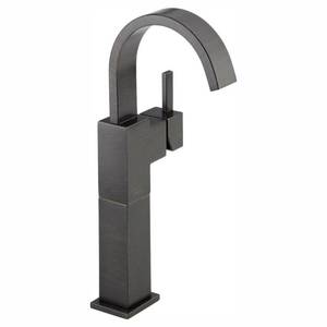 lot 75432 image: Delta Faucet Vero Vessel Sink Faucet, Bronze Bathroom Faucet, Single Hole Bathroom Faucet, Single Handle Bathroom Faucet, Venetian Bronze 753LF-RB