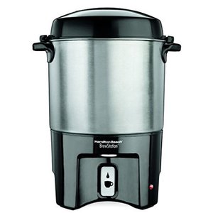lot 75465 image: Hamilton Beach 40540 Brew Station 40-Cup Coffee Urn, Silver