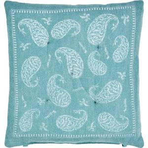 lot 75483 image: LR Home Chair Cushion, 17 x 17x 2, TealIvory