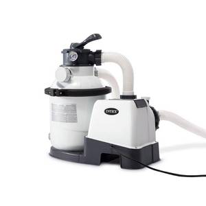 lot 76550 image: Intex Krystal Clear Sand Filter Pump for Above Ground Pools, 10-inch, 110-120V with GFCI