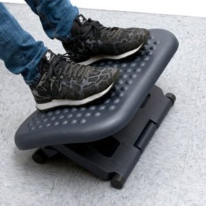 lot 76555 image: Mind Reader Comfy Adjustable Height Foot Rest, Black, 18 inches, FTREST 2