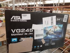 lot 76590 image: Asus VG245H 24 inchFull HD 1080p 1ms Dual HDMI Eye Care Console Gaming Monitor with FreeSyncAdaptive Sync, Black, 24-inch
