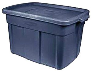 lot 76592 image: Rubbermaid 14 Gal Storage Bin