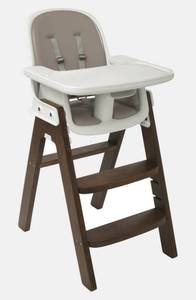 lot 76625 image: OXO Tot Sprout Chair with Tray Cover, TaupeWalnut