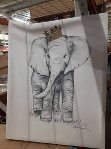 lot 76626 image: Large elephant print