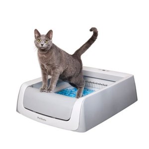 lot 76630 image: PetSafe ScoopFree Automatic Self-Cleaning Cat Litter Box �� Includes Disposable Trays with Crystal Litter �� 2ND Generation, Grey, One Size Fits All (PAL00-16805)