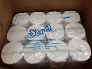 lot 76664 image: Scott Essential Coreless Toilet Paper (04007), 2-PLY Standard Rolls, 36 Rolls  Case, 1,000 Sheets  Roll, 36,000 Sheets  Case