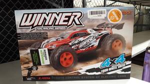 lot 1650 image: RC Racing Car Remote Control Truck Red Cars for Boys, RTR Off Road RC Car Gift for Kids with High Speed 45kmh 4WD 112
