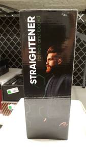 lot 1674 image: 2020 Beard Straightener for Men - Petite Beard Straightening Comb - Mens Heated Beard Brush Straightener with Ionic Effect