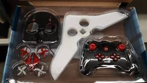lot 1754 image: Gliding Drone, Supkiir Land and air Remote Control Quadcopter for Adult, Portable Mini Helicopter for Beginner with Drone, Glider, Landship Control Mode, 3D Flip, Headless Mode
