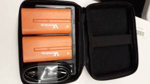 lot 1774 image: Vemico NP-F550 Battery Charger Set