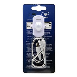 lot 1792 image: Sensky BS010 12v 24v 3a Pir Motion Sensor Long Distance Time Adjustable Small motion senser switch, white cover and white lens (White)