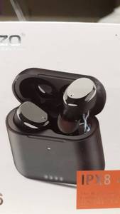 lot 1794 image: TOZO T6 True Wireless Earbuds Bluetooth Headphones Touch Control with Wireless Charging Case Rose Gold
