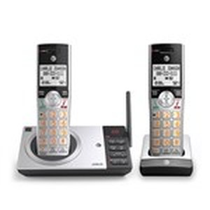 lot 1797 image: AT&T DECT 6.0 Expandable Cordless Phone with Answering System, SilverBlack with 2 Handset
