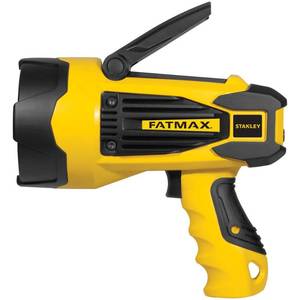 lot 1804 image: STANLEY FATMAX SL10LEDS Rechargeable 2200 Lumen Lithium Ion Ultra Bright LED Spotlight Flashlight with USB No charger