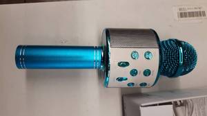 lot 1817 image: Fricon Portable Bluetooth Wireless Microphone Karaoke Machine with Speaker (Blue)