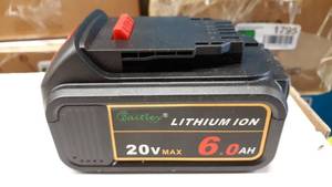 lot 1824 image: 2 Pack Waitley DCB200 6.0A Replacement Battery Compatible with Dewalt 20V Max XR Tools