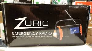 lot 1858 image: Emergency Radio with NOAA Weather Alert �� Hand Crank & Solar Power