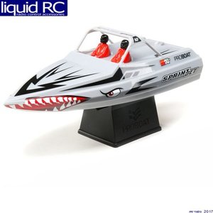 lot 1874 image: Pro Boat Sprintjet RC Boat 9 Self-Righting Jet Boat Rtr (Includes Transmitter, Battery, & Charger) Silver, PRO08045T1