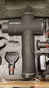 lot 1908 image: Flyby F1Pro Massage Gun  3 Powerful Vibration Speeds & 6 Attachments