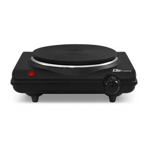 lot 1936 image: Maxi-Matic Single Electric Flat Cast Iron Heating Plate Burner Black