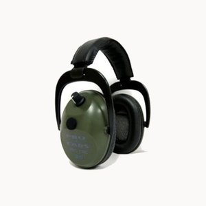 lot 1952 image: Pro Ears - Pro Tac Slim Gold - Military Grade Hearing Protection and Amplification - NRR 28 - Ear Muffs - Lithium 123a Batteries - Green