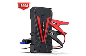 lot 1956 image: TENKER 1200A Peak Portable Car Jump Starter with Built-in LED Emergency Flashlight